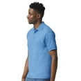 thumbnail image 3 of Gildan DryBlend Jersey Polo for Men, Casual Short Sleeve Shirt, Moisture-Wicking, Carolina Blue, S, 3 of 7