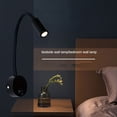 thumbnail image 2 of 1 Uds. Lámpara de Lectura para Estudio de Trabajo Junto A la Cama, Apliques de Lámpara de Pared, Lámpara LED de 3W para Libros, Luz de Pared LED para Dormitorio, 2 of 5