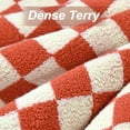 thumbnail image 3 of Ultra Soft Bath Towels 2 Pack - 520 GSM Cotton Highly Absorbent Checkered Towels Set for Bathroom Shower Pool Travel 55" x 28"(Coral), 3 of 15