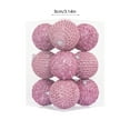 thumbnail image 3 of Zawou Pink Glitter Christmas Balls - 12PCS Hanging Ornaments 8CM for Tree, Holiday Parties, Indoor Seasonal Celebration, 3 of 6