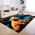 thumbnail image 1 of DTG Lhasa Apso Dog Rug 3x5, 4x6, 5x8 Area Rugs for Living Room Non-Slip Oriental Throw Bedroom Rug Ultra-Thin Large Office Dining Room, 1 of 8
