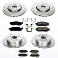 thumbnail image 3 of PowerStop Front and Rear Z23 Evolution Sport Carbon-Fiber Ceramic Brake Pad and Drilled & Slotted Rotor Kit Fits: INFINITI Select Models K4477, 3 of 10