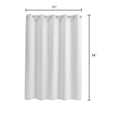 thumbnail image 7 of No Hook Required Waffle Weave Shower Curtain with Snap-in Fabric Liner, Hotel Quality, White -71" x 74", 7 of 7