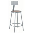 thumbnail image 1 of Backrest Stool (16 in. W x 16 in. D x 18 in. H (17 lbs.)), 1 of 1