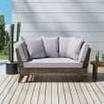 thumbnail image 3 of Finleigh Outdoor Acacia Wood Daybed, Gray, Teak Finish, 3 of 10