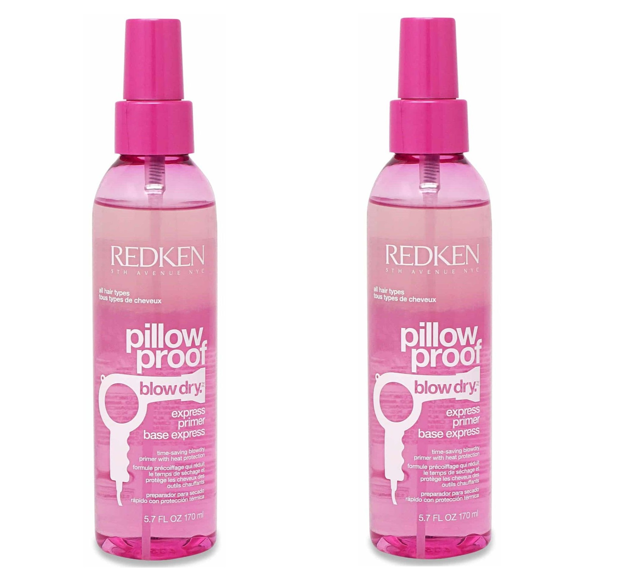 Redken Pillow Proof Blow Dry Express Primer Spray, 5.7 oz (Pack of 2