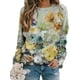 thumbnail image 1 of Sudadera Fronage para mujer con estampado de paisajes florales, talla XL, 1 of 6