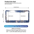 thumbnail image 2 of A Pair Of License Plate Frame Sunscreen Corrosion Resistant Rust 12.3×6.3in With Accessories Suitable For Any Car Animal Print Style Aliceblue_4, 2 of 8