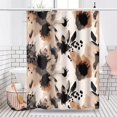 thumbnail image 2 of Watercolor Floral Shower Curtain Black Flowers Abstract Ink Painting Tie Dye Style Shower Curtains for Bathroom Bathtubs Decor Washable Durable Polyester Fabric 72x84 Inch with Hooks, 2 of 6