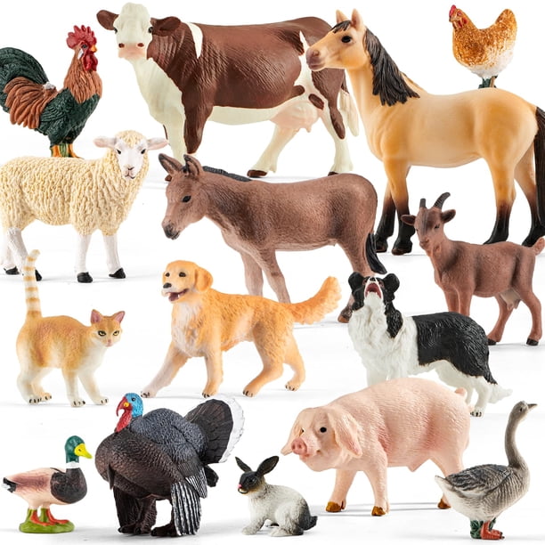 Set de 15 Figuras de Animales de Granja Divwa para Niños
