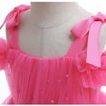 thumbnail image 4 of Toddler Girls Off Shoulder Princess Dress Wedding Birthday Pageant Party Dress 1-6T, 4 of 6