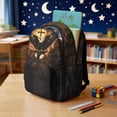 thumbnail image 3 of Xoenoiee Eagle Cross Fire Print 17 Inch Backpack for Kids Boys, Large Capacity School Bag Bookbag with Zipper Pocket and Adjustable Straps for Travel Camping Hiking Outdoor, 3 of 7