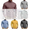 thumbnail image 3 of Sevevn Men’s Turtleneck Long Sleeve Shirt Casual Slim Fit Pullover Lightweight Stretch Mock Neck Thermal Top Basic Undershirt for Business Daily Wear Outfit Yellow XL, 3 of 9