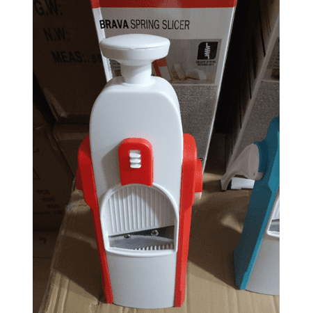 

Multifunctional vegetable cutter slicing grater stainless steel blade (1PCS orange without holes)