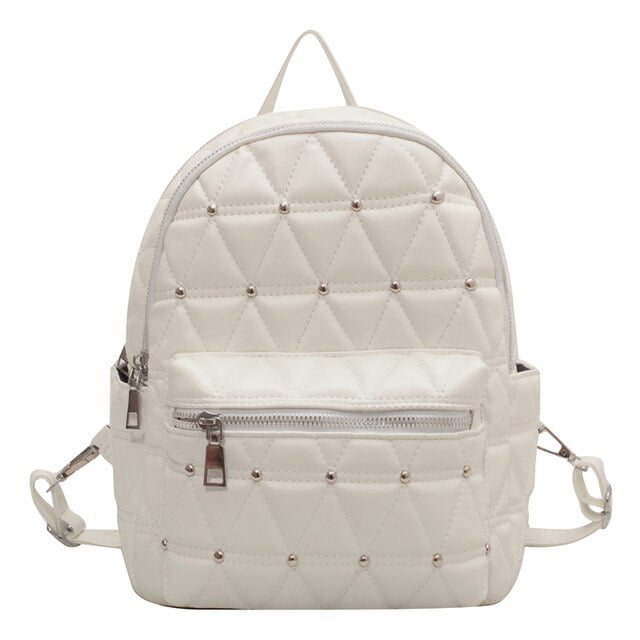 Cocopeaunts Vintage Large Capacity PU Leather Women Backpack Luxury Designer Laptop Bag Backpacks for Teenage Girl Shoulder Bag Mochila, Adult Unisex