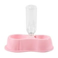 thumbnail image 5 of Gato Pet Feeder Dual Bowl 500ml Beber Botella Durable Práctico Desmontable para Rosado jinwen Alimentador Automático, 5 of 5