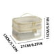 thumbnail image 3 of Neceser de malla de doble capa | Organizador de artículos de tocador de viaje de gran capacidad | Almacenamiento portátil de cosméticos con bolsillos interiores para brochas y artículos de belleza, 3 of 5
