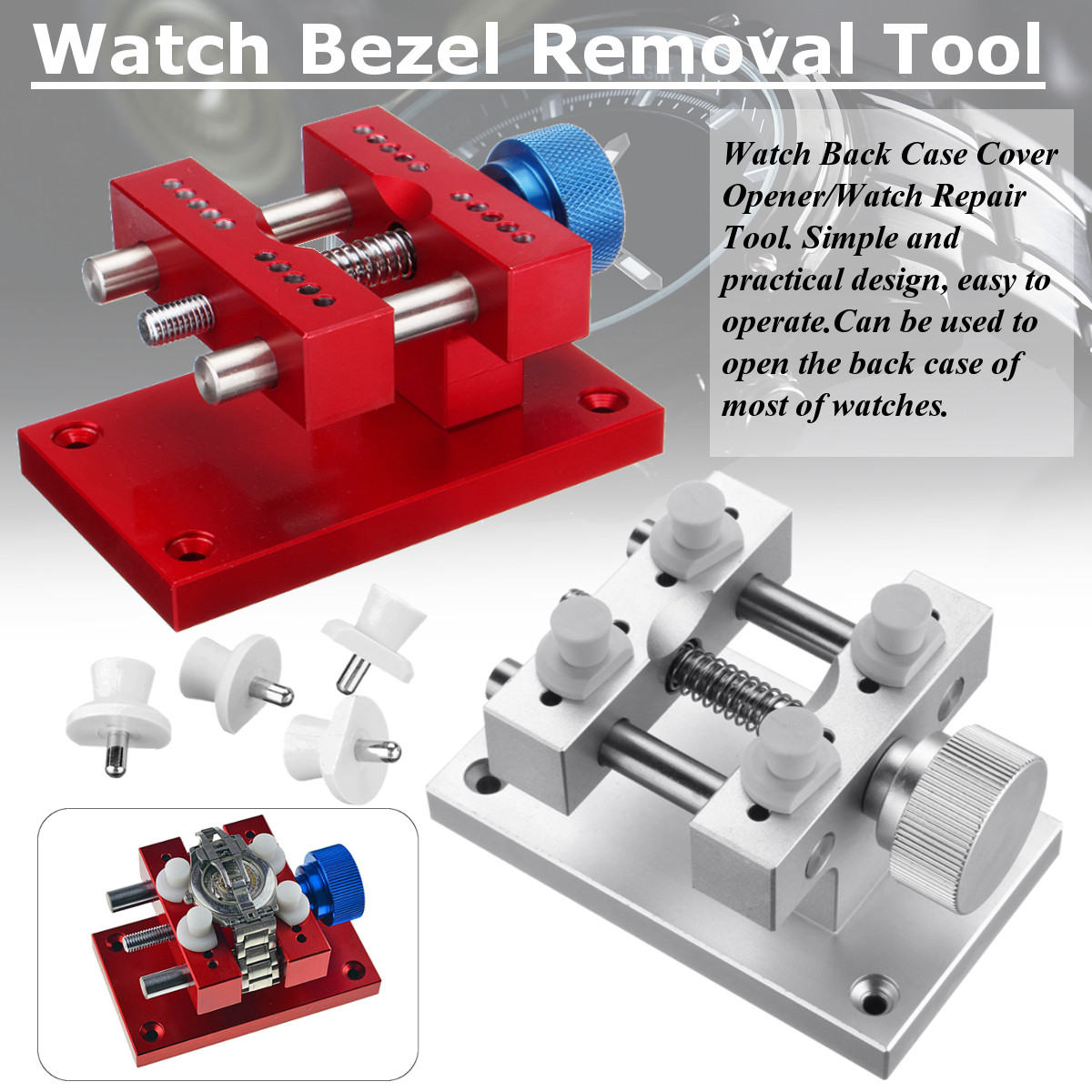 Watch Bezel Removal Tool Workbench Back Case Opener Tool for Rlx Tudo