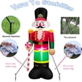 thumbnail image 3 of Soldado inflable de Navidad JM 8 pies con luces LED incorporadas, 3 of 5