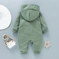 thumbnail image 4 of Sngxgn Baby Boy Cotton Bodysuit Long Sleeve Jumpsuit Outfits Clothes(Green,3), 4 of 7