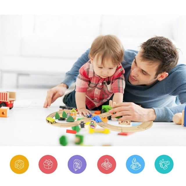 , Interesting Wooden Rail Car, Kids Intelligent Toy, DIY Assembly Car, Playing For Home