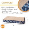 thumbnail image 3 of K&H Pet Products Superior Orthopedic Dog Bed Navy/Paw Large 35 X 46 Inches, 3 of 8