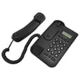 thumbnail image 1 of Corded Telephone, Pre Dial Minimalist Style Desk Phone  For Bank For Home For Hotel Black,White, 1 of 8