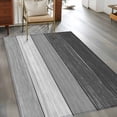 thumbnail image 2 of Area Rugs for Living Room Bedroom, Grey Ombre 4'x6' Rug Washable Carpet Runner Indoor Outdoor, Farmhouse Vintage Wooden Grain Texture Non Slip Accent Floor Mats Rug for Kitchen, Office, 2 of 8