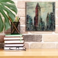 thumbnail image 6 of Epic Graffiti 'Manhattan Flatiron Building' by Silvia Vassileva, Canvas Wall Art, 12"x12", 6 of 8