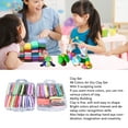thumbnail image 3 of 48 Colours Modelling Clay Set, Soft  Clay Set Safe  for Children Over 3 Years Old, 3 of 8