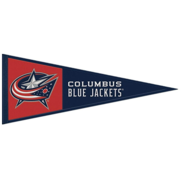 WinCraft Columbus Blue Jackets 13" x 32" Wool Primary Logo Pennant