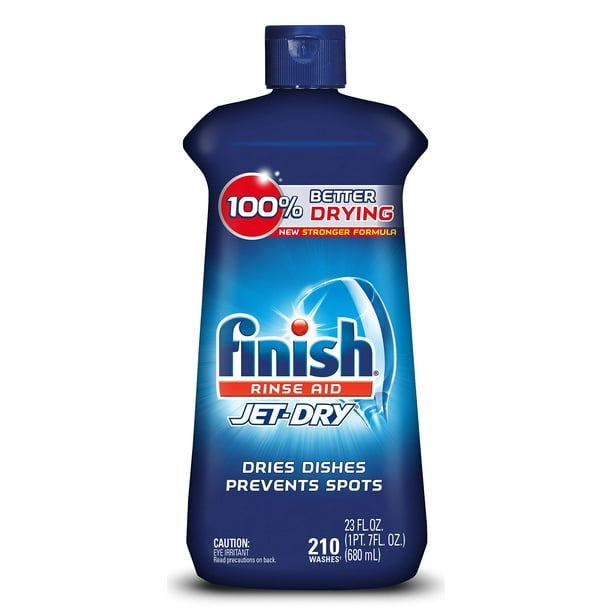 Finish JetDry Rinse Aid, 23oz, Dishwasher Rinse Agent & Drying Agent