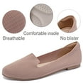 thumbnail image 6 of Women's Wide Width Flats Shoes, Soft Knitted Breathable Plus Size Ladies Slip on Office Ballet Shoes., 6 of 8