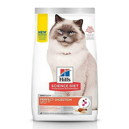 UPC: 0052742041568 | Hill s Science Diet Senior Adult 7+  Cat Dry Food Perfect Digestion Chicken 3.5 lb Bag