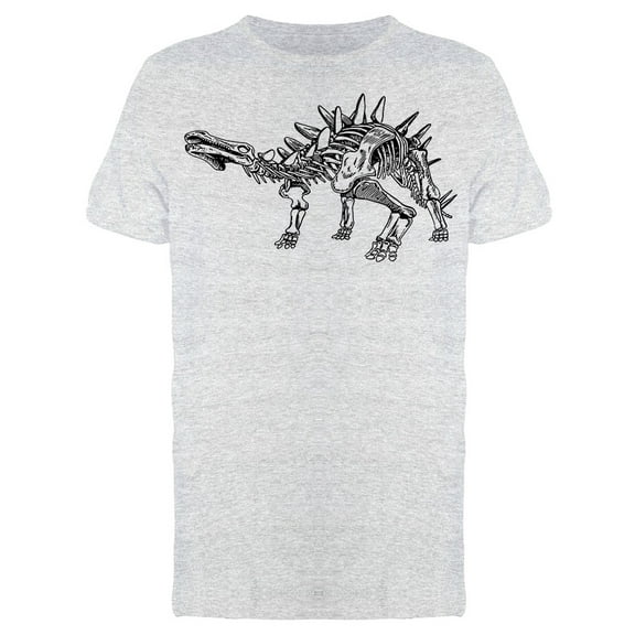 Graphical Stegosaurus Skeleton Tee Men's -Image by Shutterstock