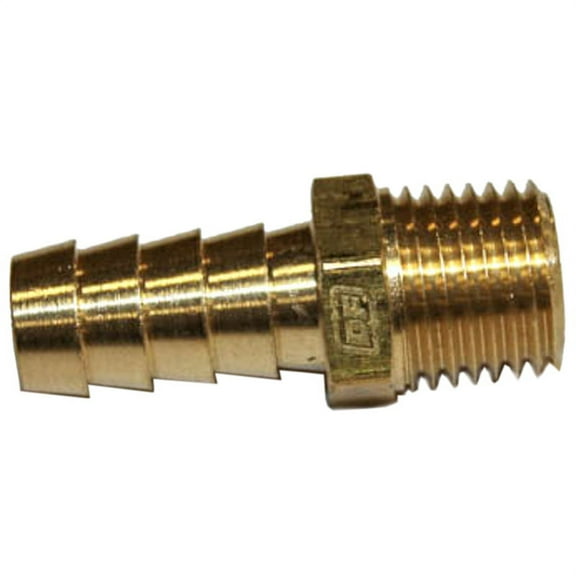 Brass 3/8" hose barb to 1/4" NPT Male Lawnmower HoseBarb-MILS6022