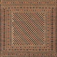 thumbnail image 1 of Ahgly Company Machine Washable Indoor Square Traditional Peru Brown Area Rugs, 6' Square, 1 of 7