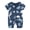 Navy blue dinosaur, variant on WIBACKER 3M-3T Newborn Baby Boy 2 Way Zipper Romper Summer Short Sleeve Jumpsuit for Infant Toddler - 1PCS Car