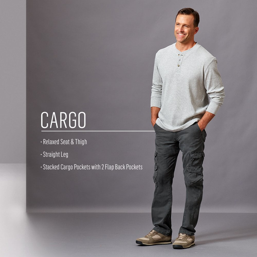 Wrangler® Men's Stretch Taper Leg Regular Fit Cargo Pant