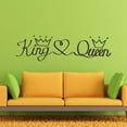 thumbnail image 3 of Large Letters English Alphabet Pvc Wall Sticker 50961X King Queen Heart Crown Design For Home Office Bedroom Living Room, Stylish Living Room Bedroom Office Decor Accent With, 3 of 6