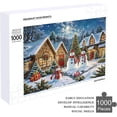 thumbnail image 4 of Christmas Puzzle 1000 Pieces Jigsaw Puzzles for Adults,20"x30" Medium Difficulty Fun Jigsaw Puzzles Colorful Illustration of Winter Snowman Decoration for Family Party Holiday, 4 of 8