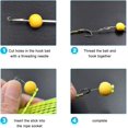 thumbnail image 3 of 12PCS Carp Fishing Hair Rig 3 Colors Extender Boilie Bait Stops Boilie Stopper Carp Fishing Tackle Bait Stops Frame Boilie Stoppers Fish Tools, 3 of 6