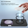thumbnail image 5 of Dteck for Samsung Galaxy Z Flip 6 Case with Powerful Magnet, Solid Color PC Hard Protective Z Flip 6 Case Compatible with MagSafe Wireless Charger Anti-Scratch Shockproof Phone Case for Galaxy Z Black, 5 of 7