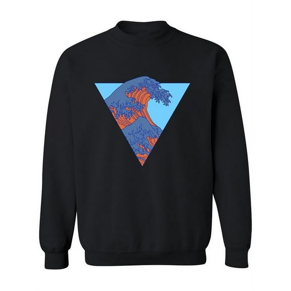 Triangle Ocean Wave Sweatshirt Women -Image by Shutterstock, Female Large