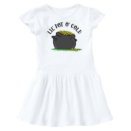 

Inktastic St. Patrick s Day Lil Pot of Gold Gift Baby Girl Dress