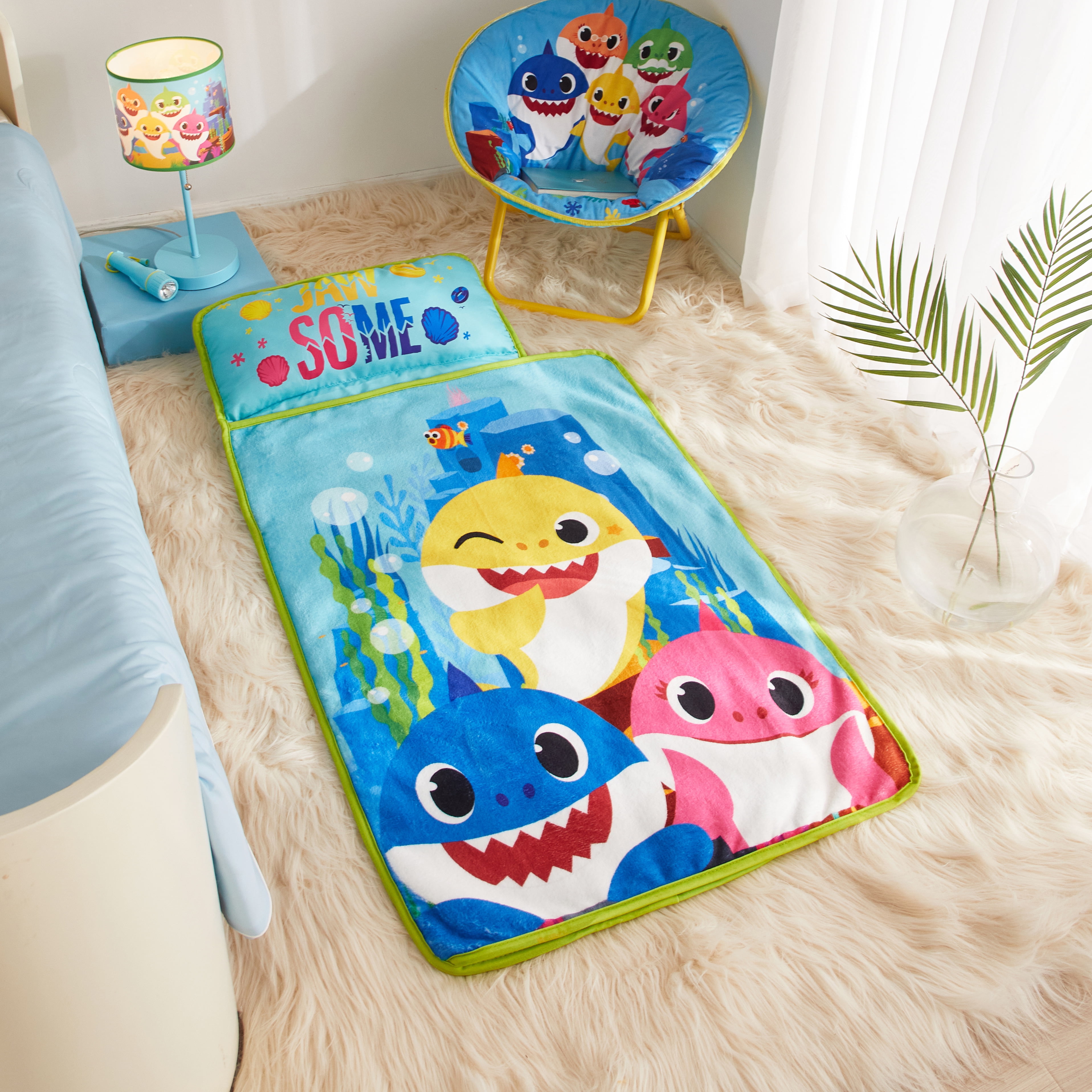 Baby Shark Nap Mat with Super Soft Blanket