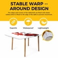 thumbnail image 4 of Red Valentine's Day Table Cloths for 4 Foot Rectangle Tables, Love Heart Truck Romantic Valentines Patio Waterproof Elastic Fitted Tablecloths, Washable Rectangular Table Cover for Camping, 4 of 8