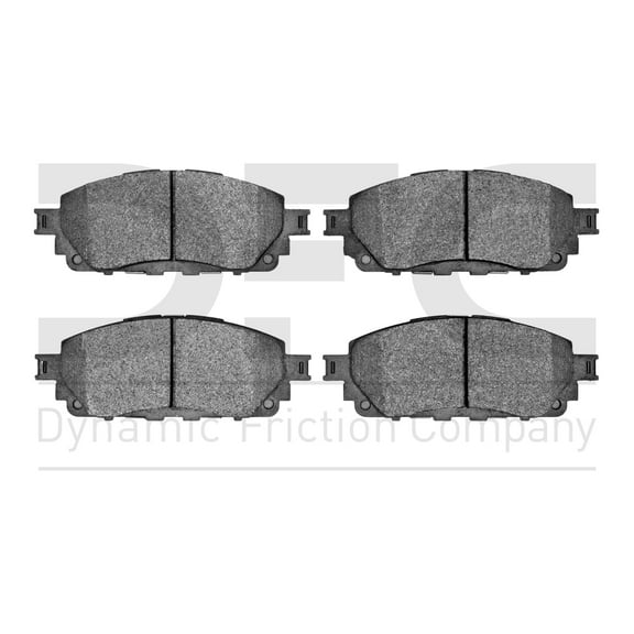 Dynamic Friction Company 3000 Semi-Metallic Brake Pads 1311-2006-00-Front Set Compatible For 2016-2018 TOYOTA HI-LUX For 2016-2018 Toyota Hilux