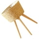 thumbnail image 5 of Maceta de madera tejida con patas, maceta para plantas, cesta de madera para flores, 5 of 7