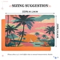 thumbnail image 2 of Iauyy Doormat Outdoor Indoor Non-Slip Washable Welcome Mat,Low-Profile 32x20in Door Mat for Pet Mat Front Back Door and Entryway,Sunset Scene, 2 of 7